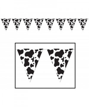 Cow Print Pennant Banner Party Accessory (3-Pack) - C912O38K8UE $11.53 Banners & Garlands