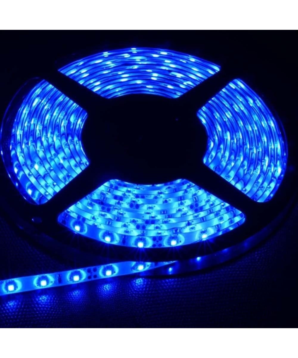 LED Strip Light- Blue- IP65 Waterproof- 12V DC- SMD 3528- 300 LEDs- 60Leds/M- 16.4 ft/5M Flexible LED Tape for Thanksgiving- ...