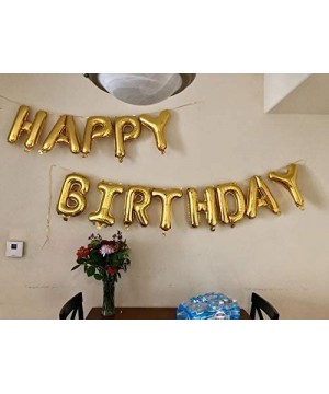 Happy Birthday Balloons- Happy Birthday Banner Foil Letters Balloons Mylar Balloons for Birthday Party Decoration - CK12O664M...