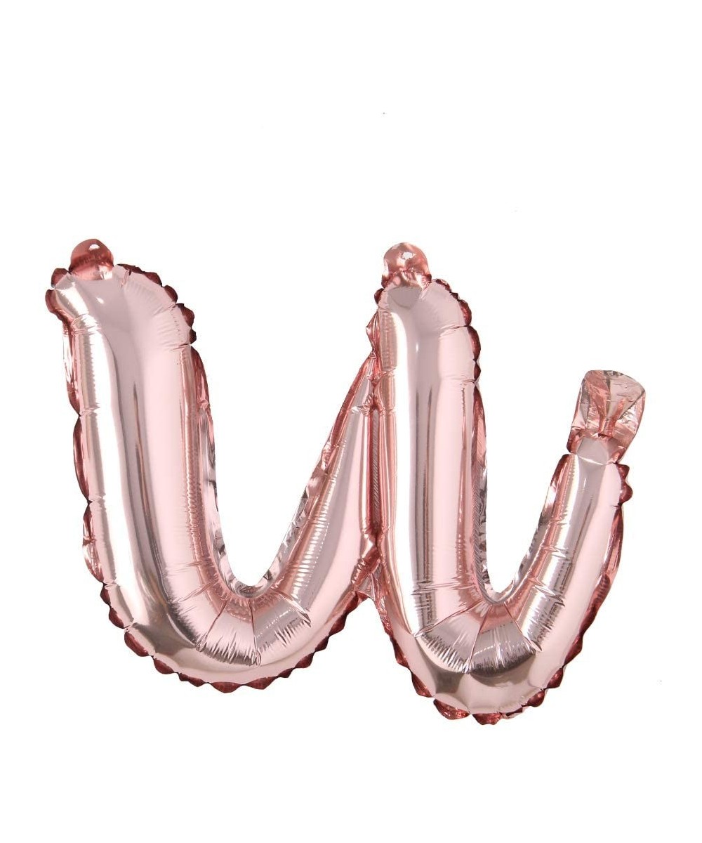 18 inch Rose Gold Happy Birthday Letter Balloons Lowercase Letters Handwriting Style Letters Ballons Birthday Party Decoratio...