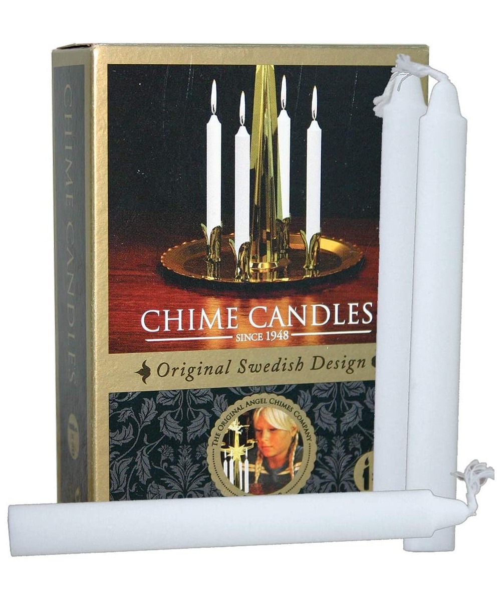 9071 Swedish Design White Candles for Angel Chimes - C91803E54GN $19.06 Candles