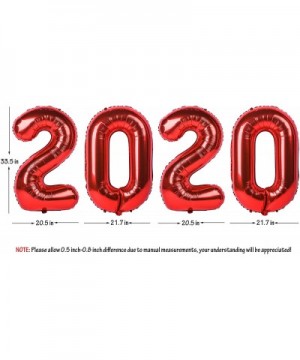 40 Inch Red Large Numbers 2020 Decorations Helium Foil Mylar Big Great Graduation Decorations for Party Supplies Balloon Grad...