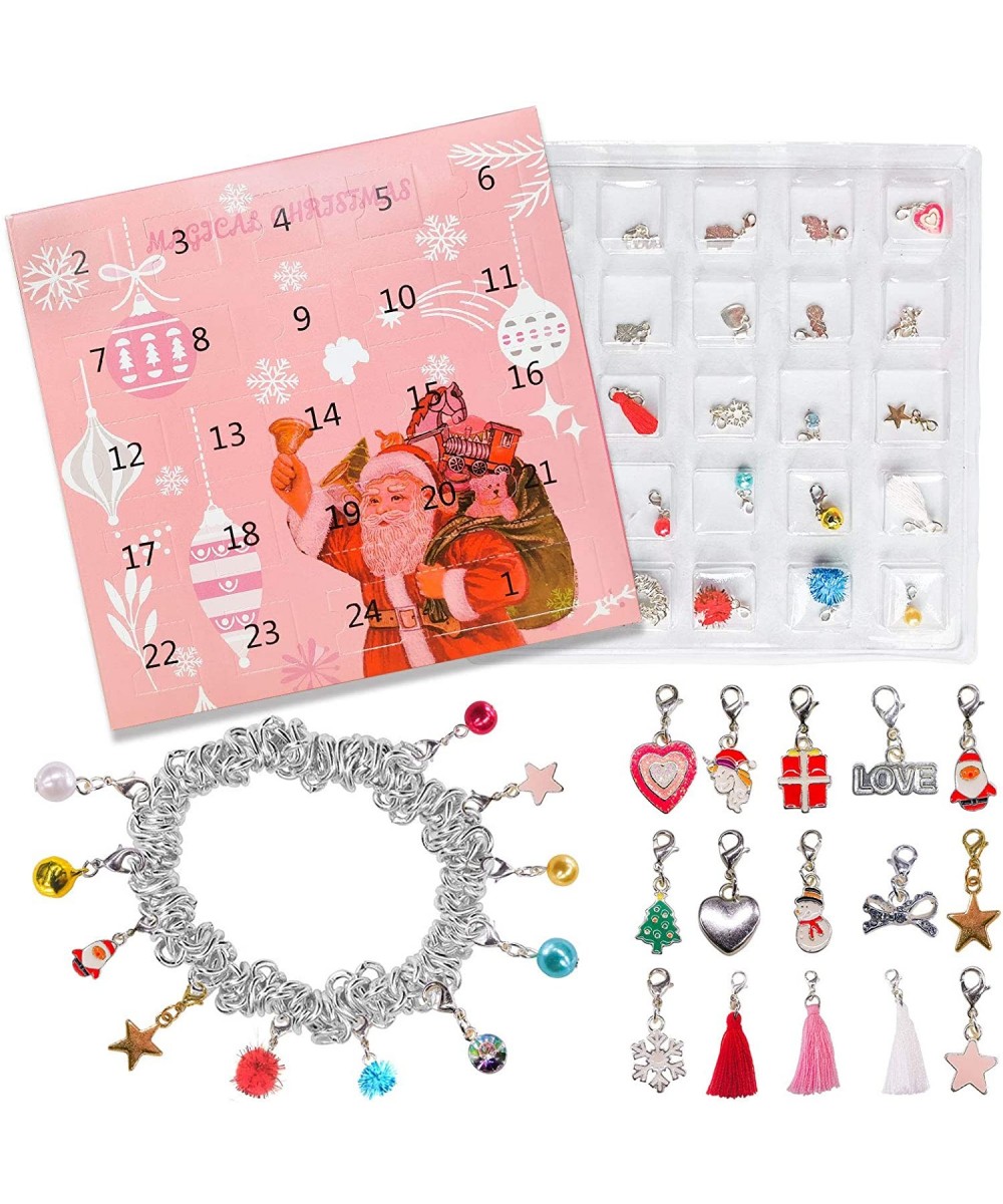 Advent Calendar 2020 kids -Charm Bracelet DIY 23Charms with 1 Bracelet Fashion Jewelry Christams Advent Calendars for Kids (p...