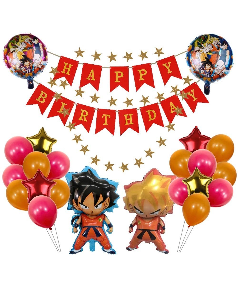 Dragon Ball Z Balloons Birthday Party Supplies for Kids Baby Shower Party Decorations- Super Saiyan Goku Gohan Character Ball...