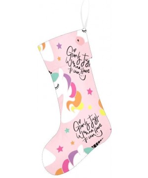 Magic Unicorn Christmas Stocking for Family Xmas Party Decoration Gift 17.52 x 7.87 Inch - Multi6 - CU19H2QD0OW $14.31 Stocki...