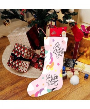 Magic Unicorn Christmas Stocking for Family Xmas Party Decoration Gift 17.52 x 7.87 Inch - Multi6 - CU19H2QD0OW $14.31 Stocki...