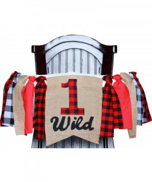 Lumberjack Highchair Banner Boy Girl 1st Birthday Wild One Buffalo Check Plaid High Chair Decoration - C718NLSZYHE $8.91 Bann...