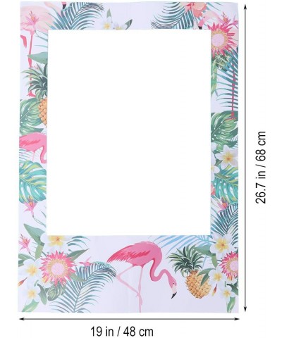 Flamingo Photo Booth Props Kit Hawaiian Summer Theme Party DIY Paper Photo Props Decorative Selfie Props for Luau Party 16PCS...