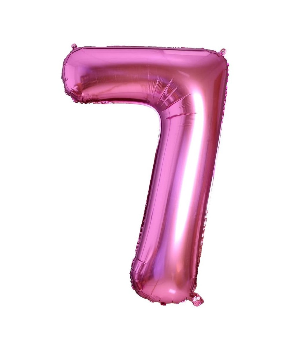 Number 7 Foil Helium Balloons 40 inch Pink (Birthday Party Celebration Decoration Large globos) - Number 7 - C018S5ADK5T $6.0...