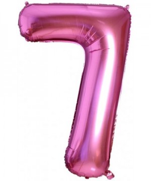 Number 7 Foil Helium Balloons 40 inch Pink (Birthday Party Celebration Decoration Large globos) - Number 7 - C018S5ADK5T $6.0...
