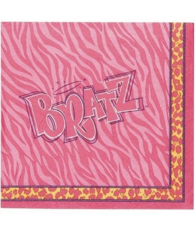 Bratz Birthday Party Napkins - Bratz Lunch Napkins - 16 Count - CP111GH9UPT $13.88 Party Tableware