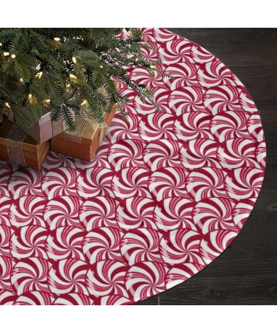 Christmas Peppermint Candy Scales Christmas Tree Skirt - 36" Holiday Tree Ornaments Decoration for Merry Christmas - CK19ITG9...