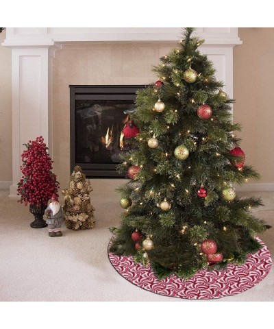 Christmas Peppermint Candy Scales Christmas Tree Skirt - 36" Holiday Tree Ornaments Decoration for Merry Christmas - CK19ITG9...