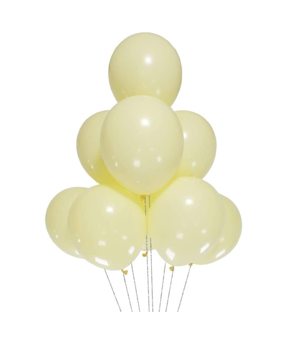 Yellow Balloons 5 Inch Small Macaron Balloon Pack of 200 - Macaron Yellow - C918W492HZ5 $5.78 Balloons