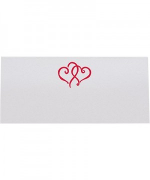 Linked Hearts Printable Place Cards- Ruby Red- Set of 60 (10 Sheets)- Laser & Inkjet Printers - Perfect for Wedding- Parties-...