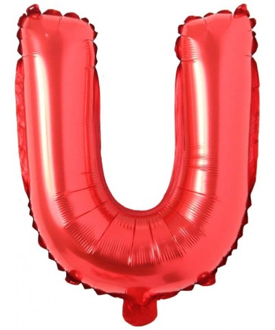 16" inch Single Red Alphabet Letter Number Balloons Aluminum Hanging Foil Film Balloon Wedding Birthday Party Decoration Bann...