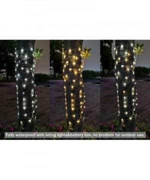 Color Changing Battery Operated Fairy Lights- 33ft 100 LED 8 Modes Silvery Copper Wire Twinkle String Lights with Remote/Time...