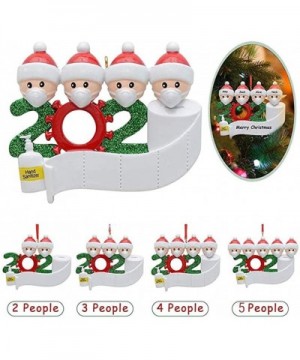 Personalized 1-7 Family Members Name Christmas Ornament Kit- 2020 Family Customized Christmas Decorating Set DIY Creative Gif...