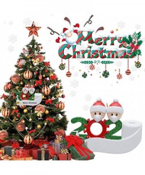 Personalized 1-7 Family Members Name Christmas Ornament Kit- 2020 Family Customized Christmas Decorating Set DIY Creative Gif...