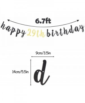 29 Birthday Gift Decoration Happy 29th Birthday Glitter Garland Banner Perfect for Cheers to 29 Years Old Bday Party Decorati...