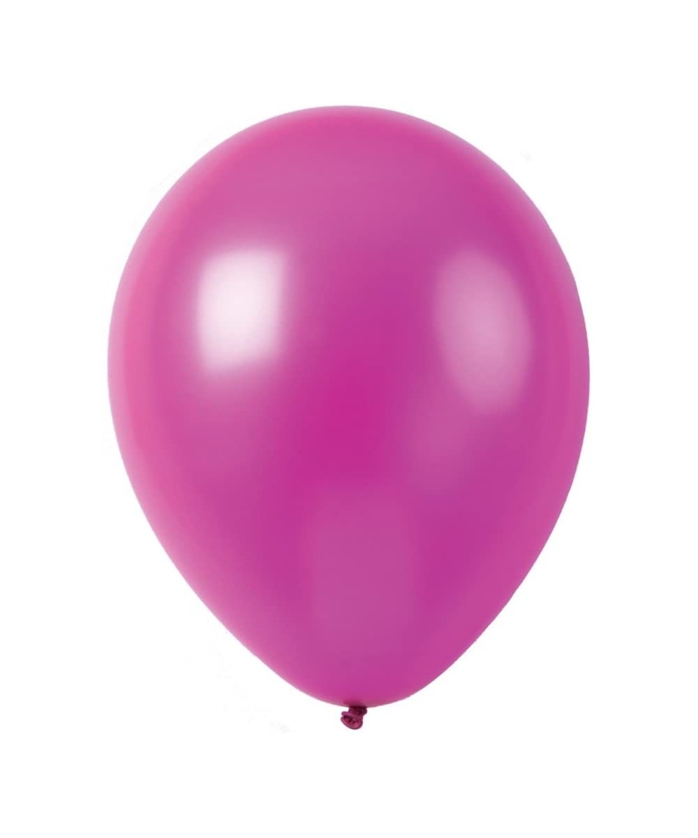 Party Supplies Solid Metallic Latex Balloons- 50-Pack- 12-Inch- Fuchsia - Fuchsia - C712FHSAKWX $5.86 Balloons
