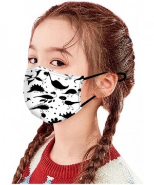 Fashion Protective Kids Reusable Face_Mask Bandanas Breathable Cute Cartoon Print Cotton for Children - 5PCS_J - C819H5TUG6K ...