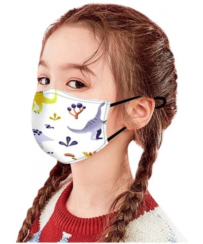 Fashion Protective Kids Reusable Face_Mask Bandanas Breathable Cute Cartoon Print Cotton for Children - 5PCS_J - C819H5TUG6K ...
