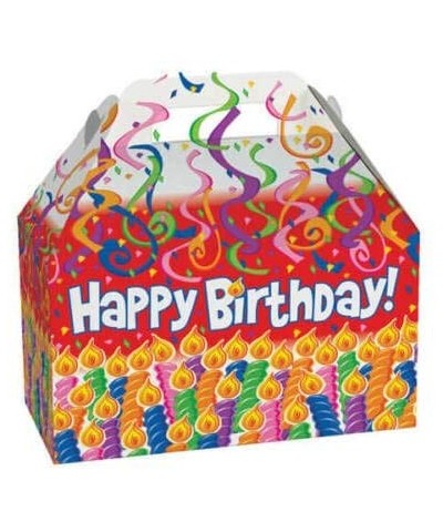 Designed Gable Gift Box 8.5"x4.75"x5.5" with Handle Choose Design (Birthday Candles) npKN403 - (Birthday Candles) - CQ192GCQT...