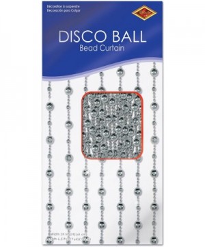 Disco Ball Bead Curtain Party Accessory (1 count) (1/Pkg) - Silver - CI111S5PISH $11.89 Streamers