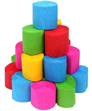 36 Rolls Crepe Paper Streamers 6 Color for Birthday Party Graduation Ceremony Decoration - CC182GG8ZE3 $6.22 Streamers