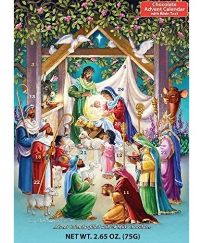 Alleluia Chocolate Advent Calendar (Countdown to Christmas) - CT185W98H7E $6.15 Advent Calendars