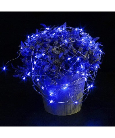 12 Pack Blue Fairy String Lights Battery Operated Fairy Lights Starry String Lights on 3.3ft/1m Silvery Copper Wire DIY Chris...