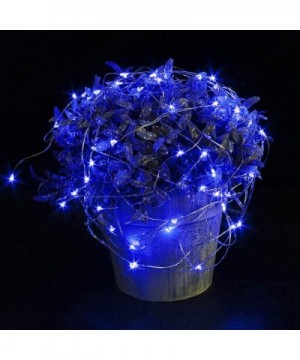 12 Pack Blue Fairy String Lights Battery Operated Fairy Lights Starry String Lights on 3.3ft/1m Silvery Copper Wire DIY Chris...