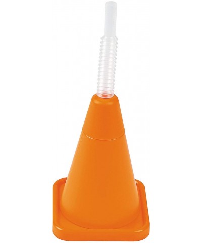 Construction Cone Cups with Straws (Set of 8) - Construction Birthday Party Supplies - C018067OQQ3 $14.68 Party Tableware