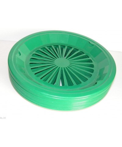 Tropical Green 10-3/8" Plastic Paper Plate Holders Set of 4 - C512EBJZKZH $7.38 Tableware