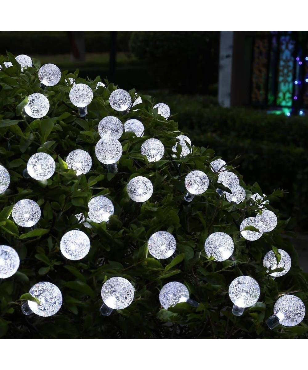 Updated Version Solar String Lights Globe- Two-Way Charging (Solar & USB Charge) Crystal Balls Waterproof Fairy Lights with R...