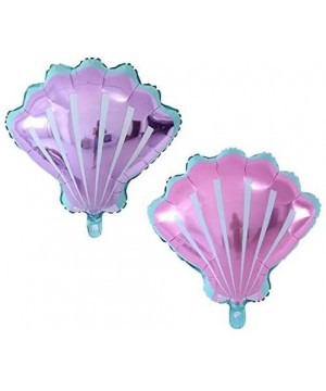 Mermaid Aluminum foil Balloons Mermaid Tail Balloons Conch Mylar Balloons for Birthday Party Decoration (6Pack Mermaid) - 6pa...