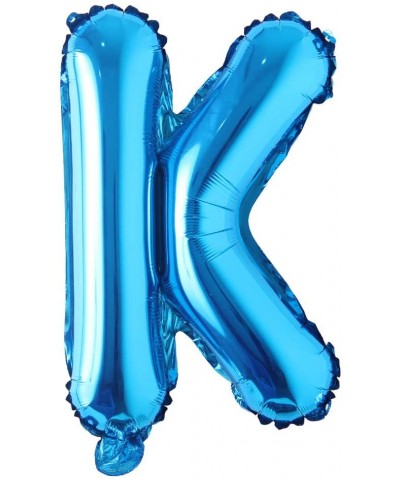 16" inch Single Blue Alphabet Letter Number Balloons Aluminum Hanging Foil Film Balloon Wedding Birthday Party Decoration Ban...