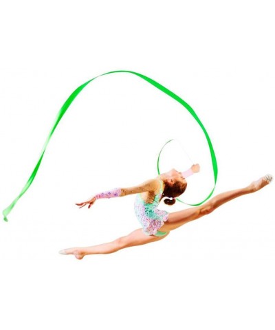 12pcs Rhythmic Dance Ribbons Gymnastics Ribbon Streamers Dancing Streamers- Rotating Baton- for Artistic Dancing - C3184HU2HR...