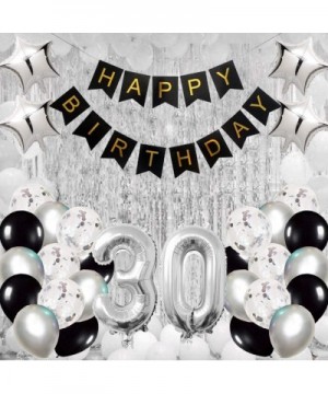 30th Birthday Party Decorations Kit Happy Birthday Banner with Number 30 Birthday Balloons for Birthday Party Supplies 30th S...