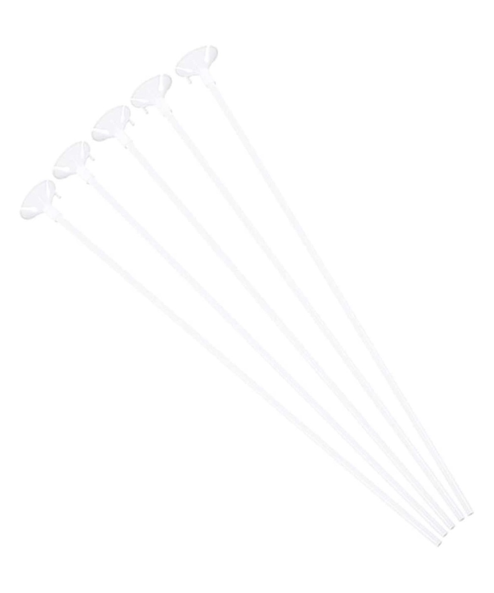 Balloon Stick Stand- 40 Plastic Clear Handheld Balloon Sticks for Party Valentine's Day Wedding Decoration - CB196N6D7D7 $6.2...