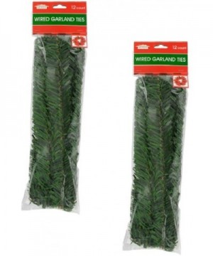 24 Count Flexible Wire Holiday Pine Garland Ties 12 Inch - C018Y54HYWU $13.14 Garlands