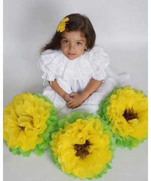 Birthday Party Decorations Paper Flowers Yellow Sunflower ! Pack of 8 Pieces Giant 15" Flower Pom Poms for Baby Shower ! Beau...