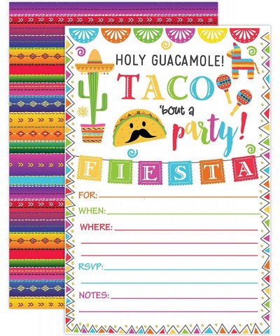 Fiesta Invitation- Fiesta Birthday Party Invitation- Mexican Fiesta Birthday Party Invitation- Taco Bout a Party Invitation- ...