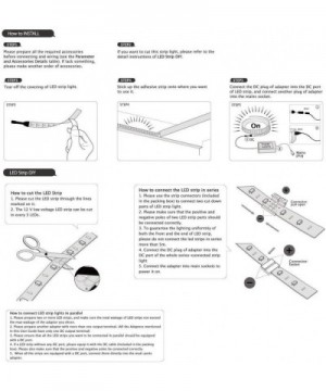 Water-Resistance IP65- 12V Waterproof Flexible LED Strip Light- 16.4ft/5m Cuttable LED Light Strips- 300 Units 3528 LEDs Ligh...
