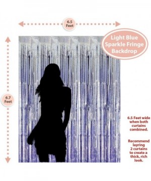 3.25 x 6.7 ft (2 Pack) Tinsel Foil Fringe Curtains Party Decorations Photo Booth Backdrop - Wedding Décor Baby Shower Graduat...