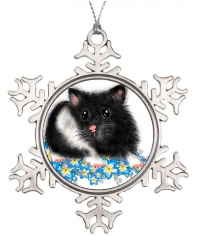 Christmas Ornaments- Cute Black White Syrian Hamster Gifts Ornament Tree Hanging Decor Gift for Families Friends-3 Inch - Sty...