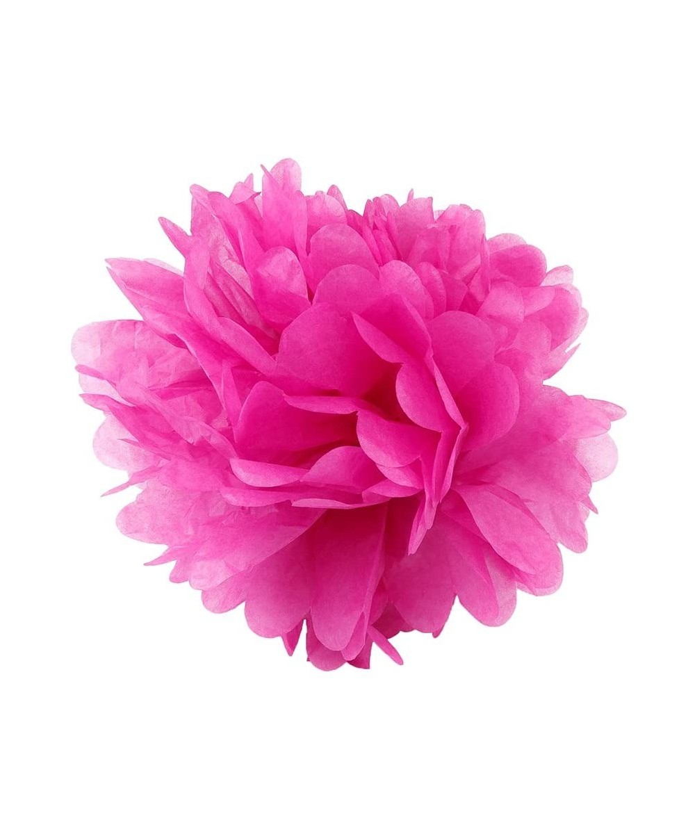 (HOT Pink 16") - Tissue Pom Poms Flower Party Decorations for Weddings- Birthday- Bridal- Baby Showers Nursery Décor - Hot Pi...