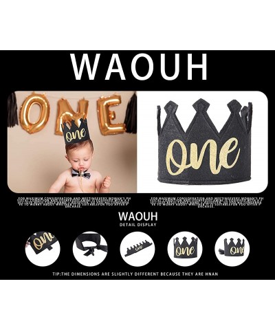 Gray Crown For 1st Birthday Party - 1st Birthday Crown-1st Birthday Decorations - Black 1st Birthday Crown - CJ190MARU0R $6.8...