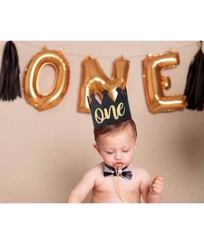 Gray Crown For 1st Birthday Party - 1st Birthday Crown-1st Birthday Decorations - Black 1st Birthday Crown - CJ190MARU0R $6.8...